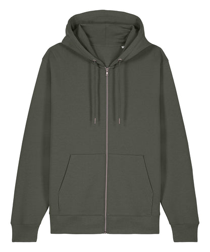 Stanley/Stella SX712 Unisex Cultivator 2.0 iconic zip-thru hoodie sweatshirt (STSU179) in Khaki