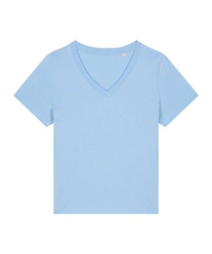 Stanley/Stella SX720 Women’s Stella Isla v-neck t-shirt (STTW176) in Blue Soul