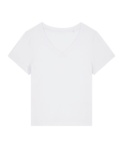 Stanley/Stella SX720 Women’s Stella Isla v-neck t-shirt (STTW176) in White