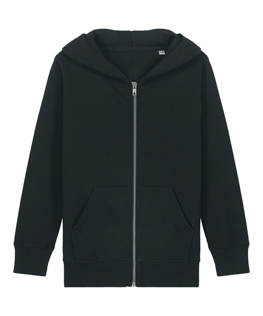 Stanley/Stella SX749 Kids Mini Cultivator 2.0 iconic zip-thru hoodie sweatshirt (STSK182) in Black