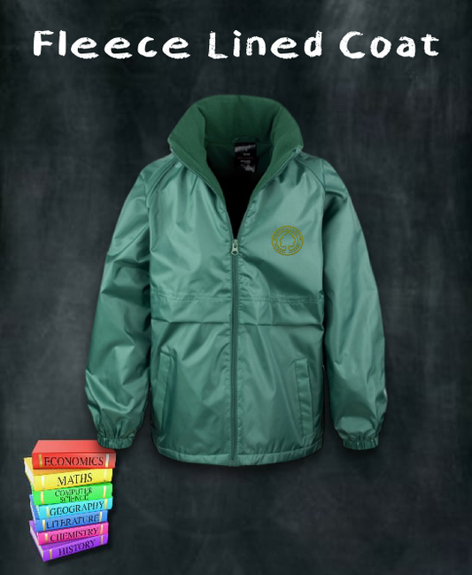 Greenmeadow Primary Fleece Lined Coat (Bottle Green)