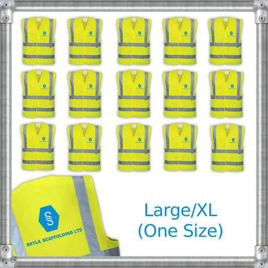 x20 - Large/XL Hi Vis Vest Bundle Pack - Skyla