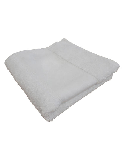Towel City TC504 Organic bath towel with printable border in White