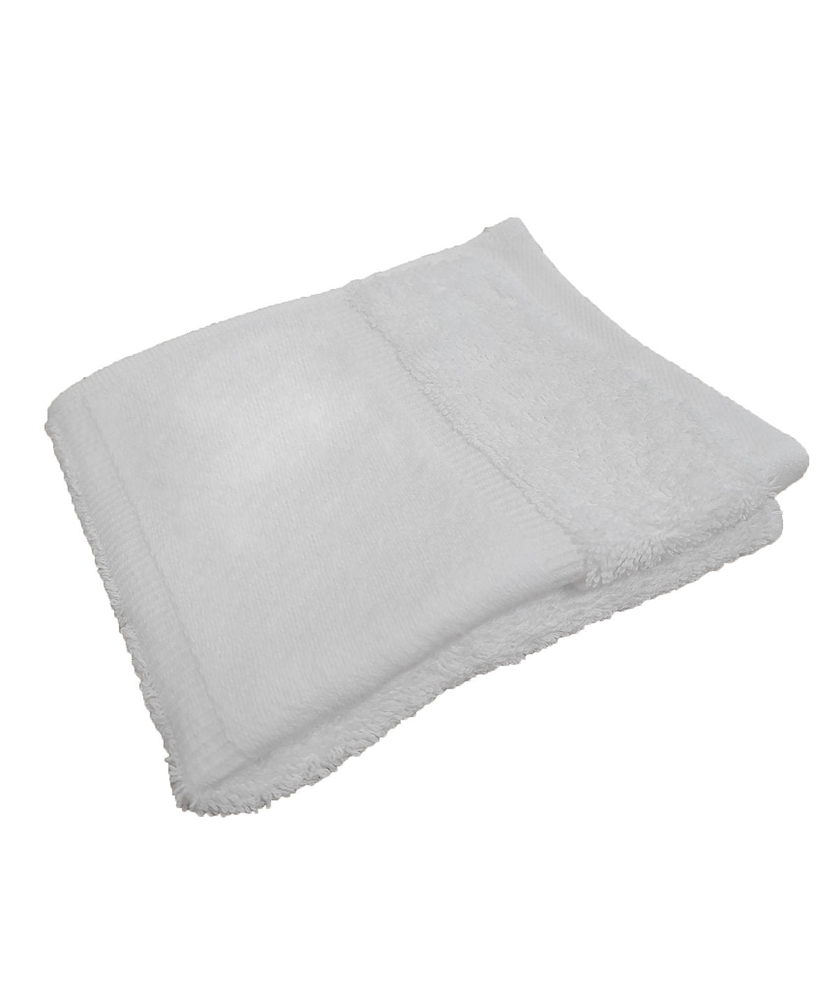 Towel City TC505 Organic guest towel with printable border in White