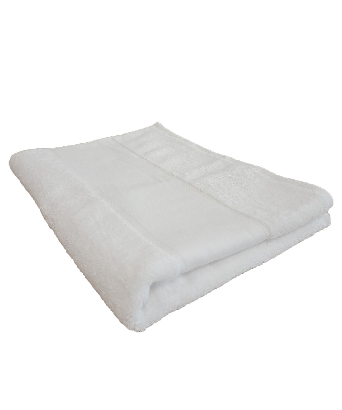 Towel City TC506 Organic bath sheet with printable border in White