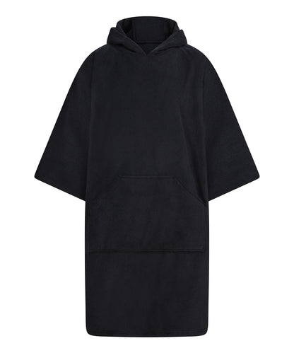 Towel City TC810 Adults poncho in Black