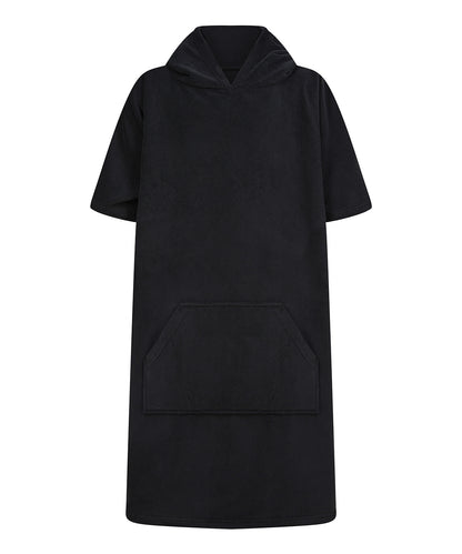 Towel City TC811 Kids poncho in Black