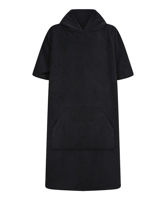 Towel City TC811 Kids poncho in Black