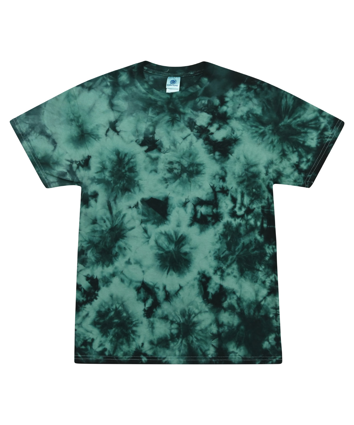 Colortone TD02M Tie-dye shirt in Crystal Jade