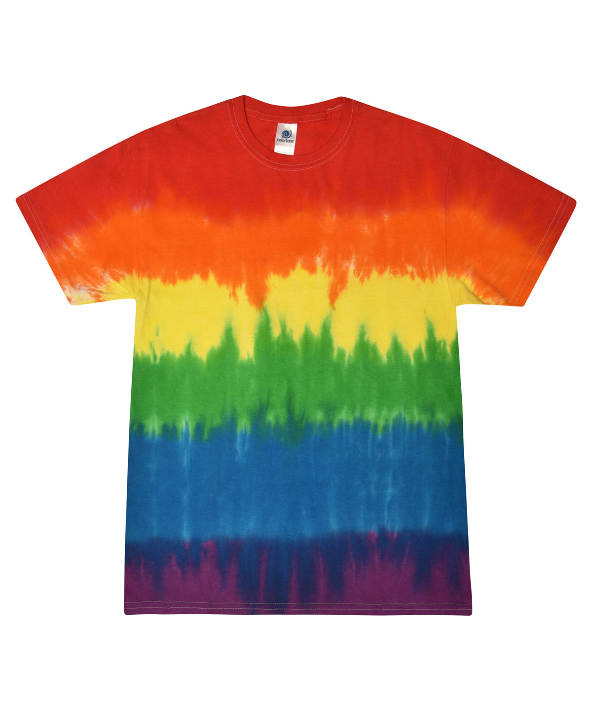 Colortone TD02M Tie-dye shirt in Pride