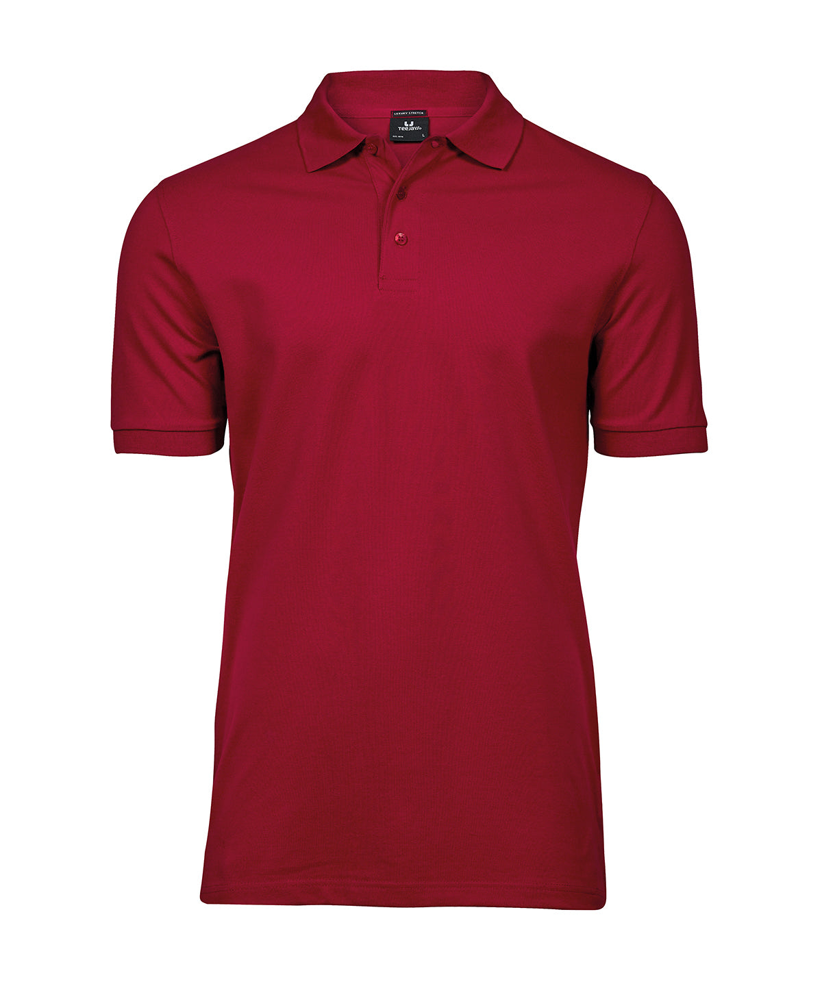 Tee Jays TJ001 Luxury stretch polo (1405) in Deep Red