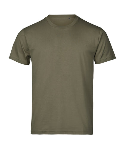 Tee Jays TJ003 UNLABELED luxury tee (1150) in Moss