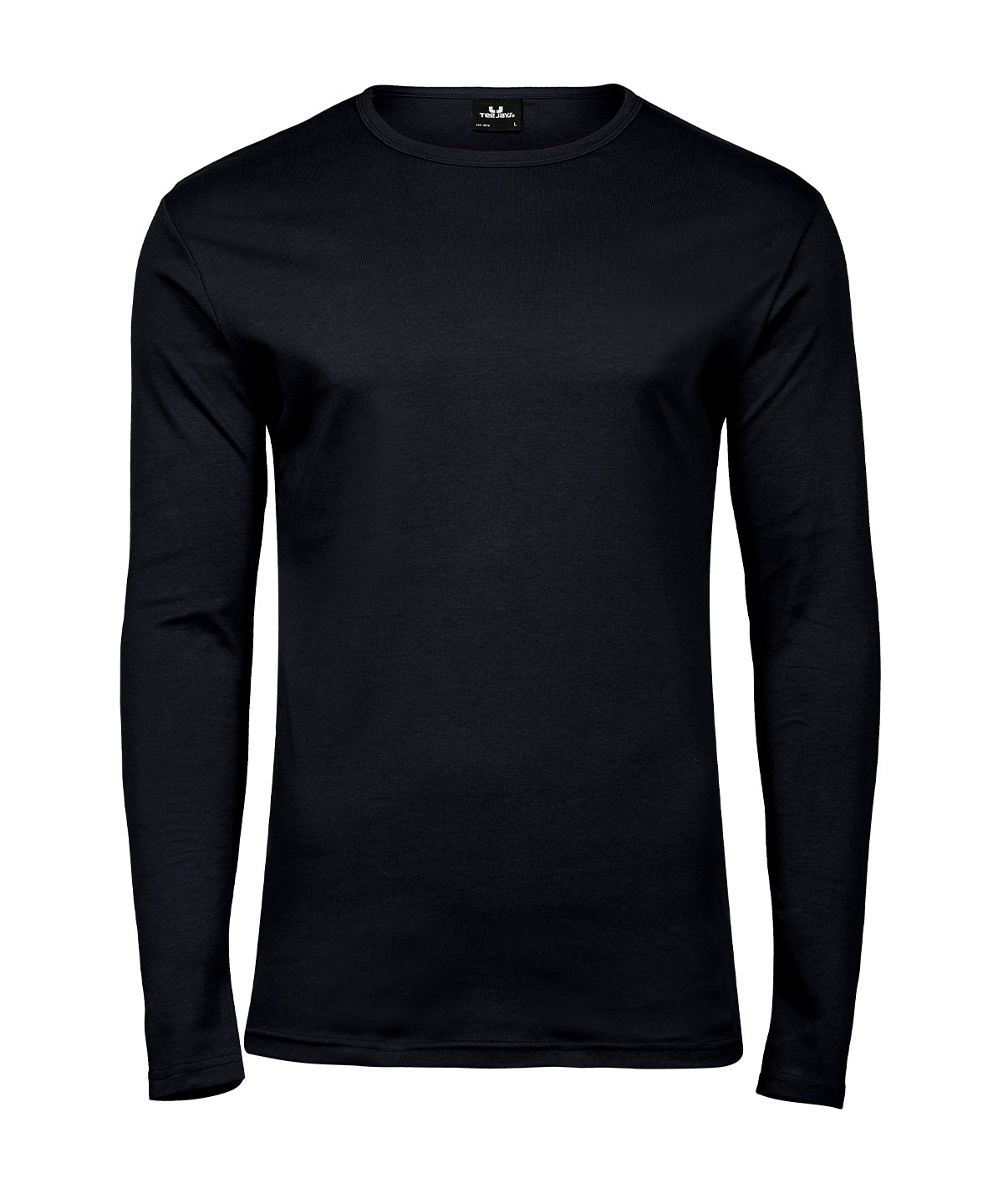 Tee Jays TJ007 Long sleeve interlock tee (530) in Black