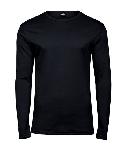 Tee Jays TJ007 Long sleeve interlock tee (530) in Black