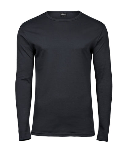 Tee Jays TJ007 Long sleeve interlock tee (530) in Dark Grey