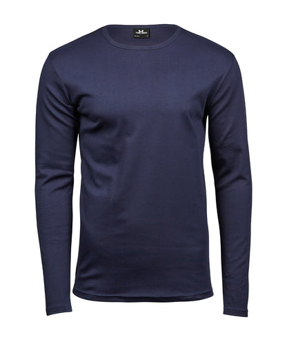Tee Jays TJ007 Long sleeve interlock tee (530) in Navy