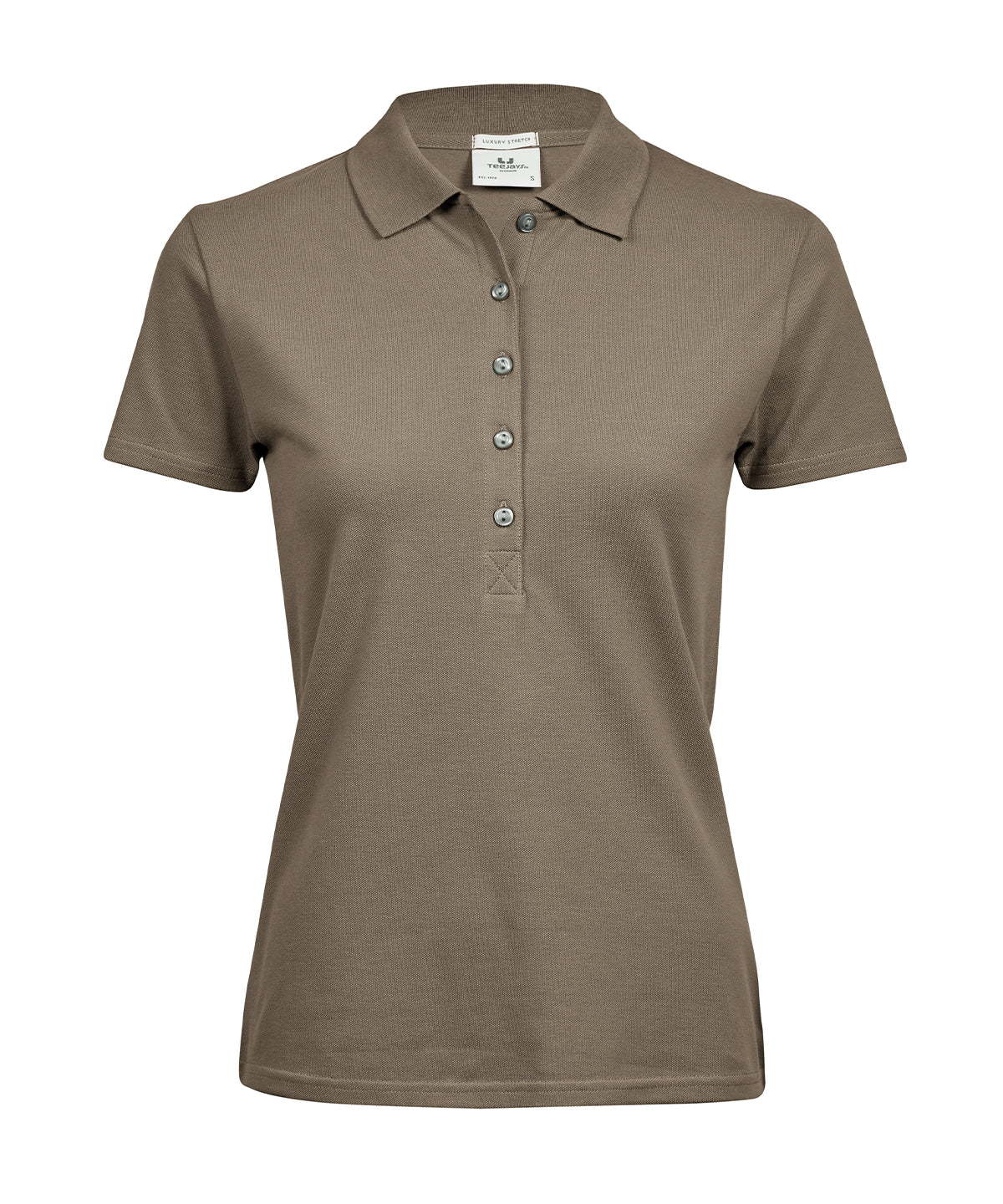 Tee Jays TJ008 Women’s luxury stretch polo (145) in Clay