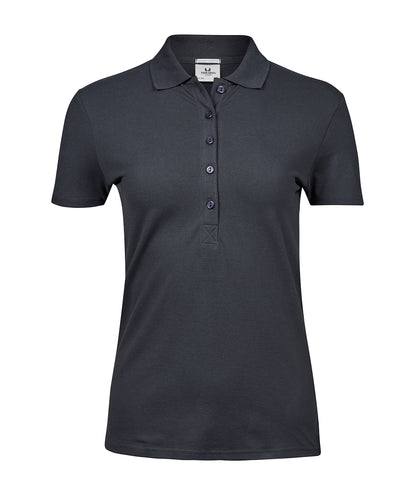 Tee Jays TJ008 Women’s luxury stretch polo (145) in Dark Grey