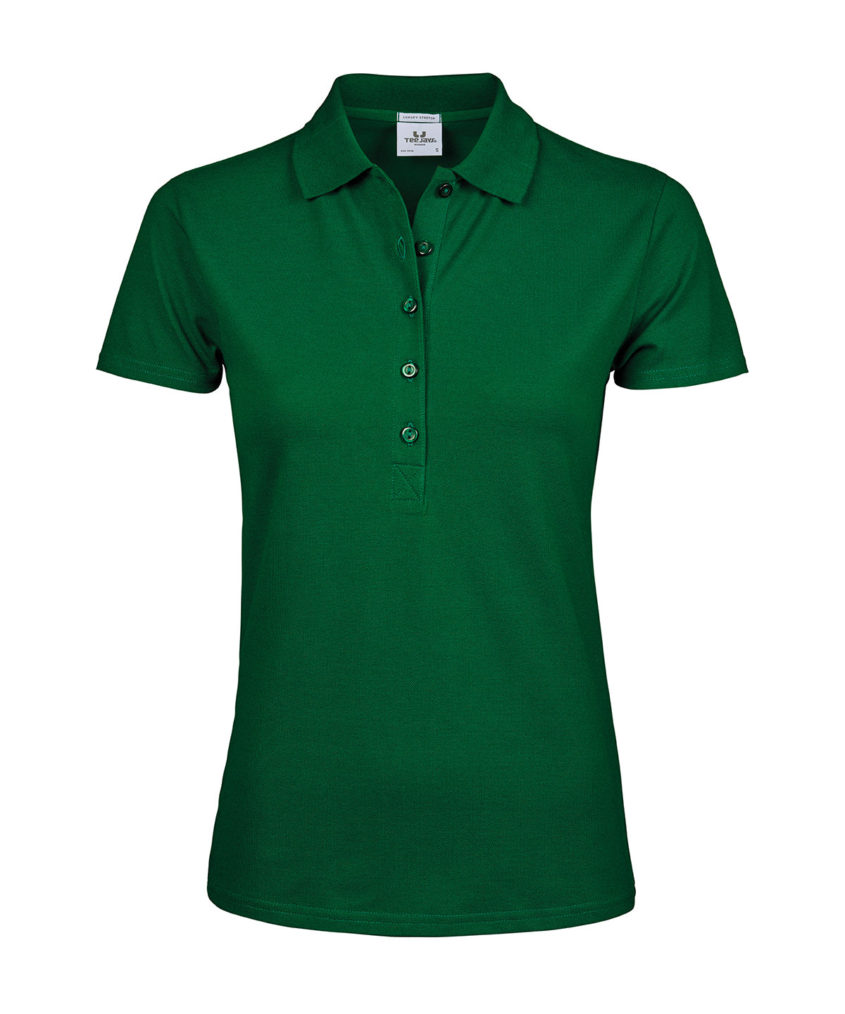 Tee Jays TJ008 Women’s luxury stretch polo (145) in Forest Green