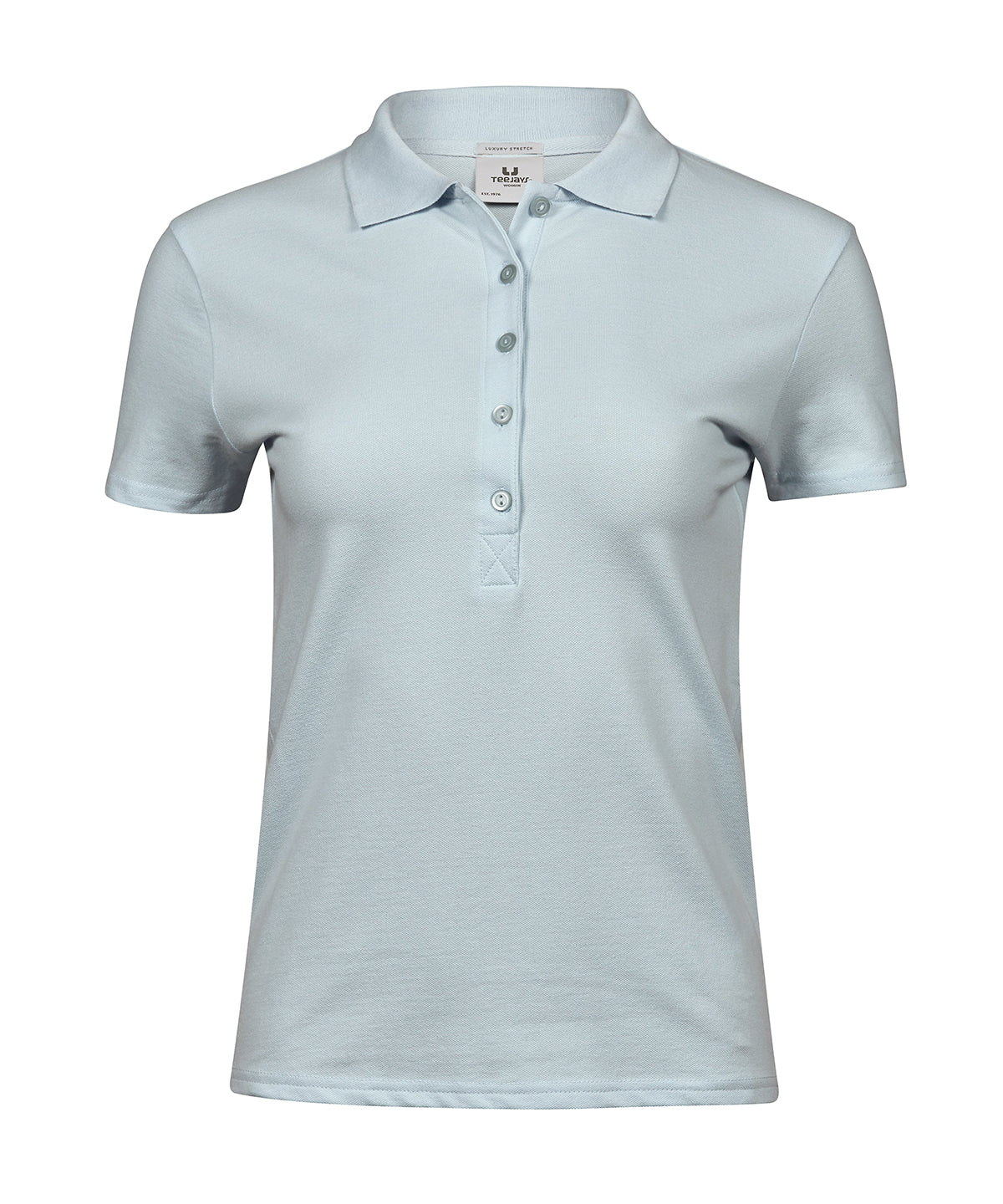 Tee Jays TJ008 Women’s luxury stretch polo (145) in Ice Blue