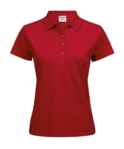 Tee Jays TJ008 Women’s luxury stretch polo (145) in Red