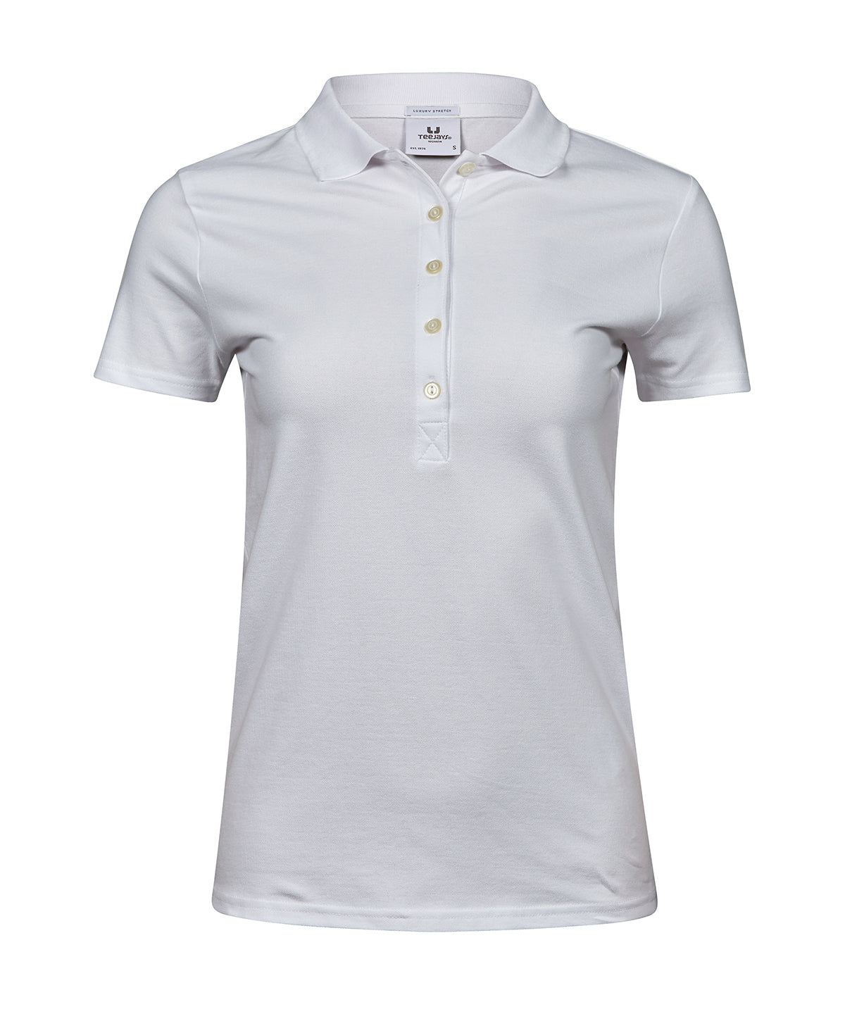 Tee Jays TJ008 Women’s luxury stretch polo (145) in White