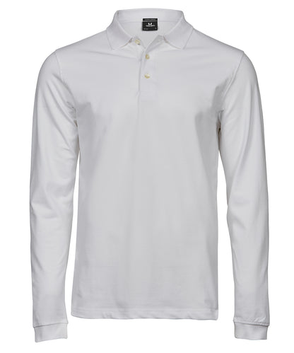 Tee Jays TJ010 Luxury stretch long sleeve polo (1406) in White
