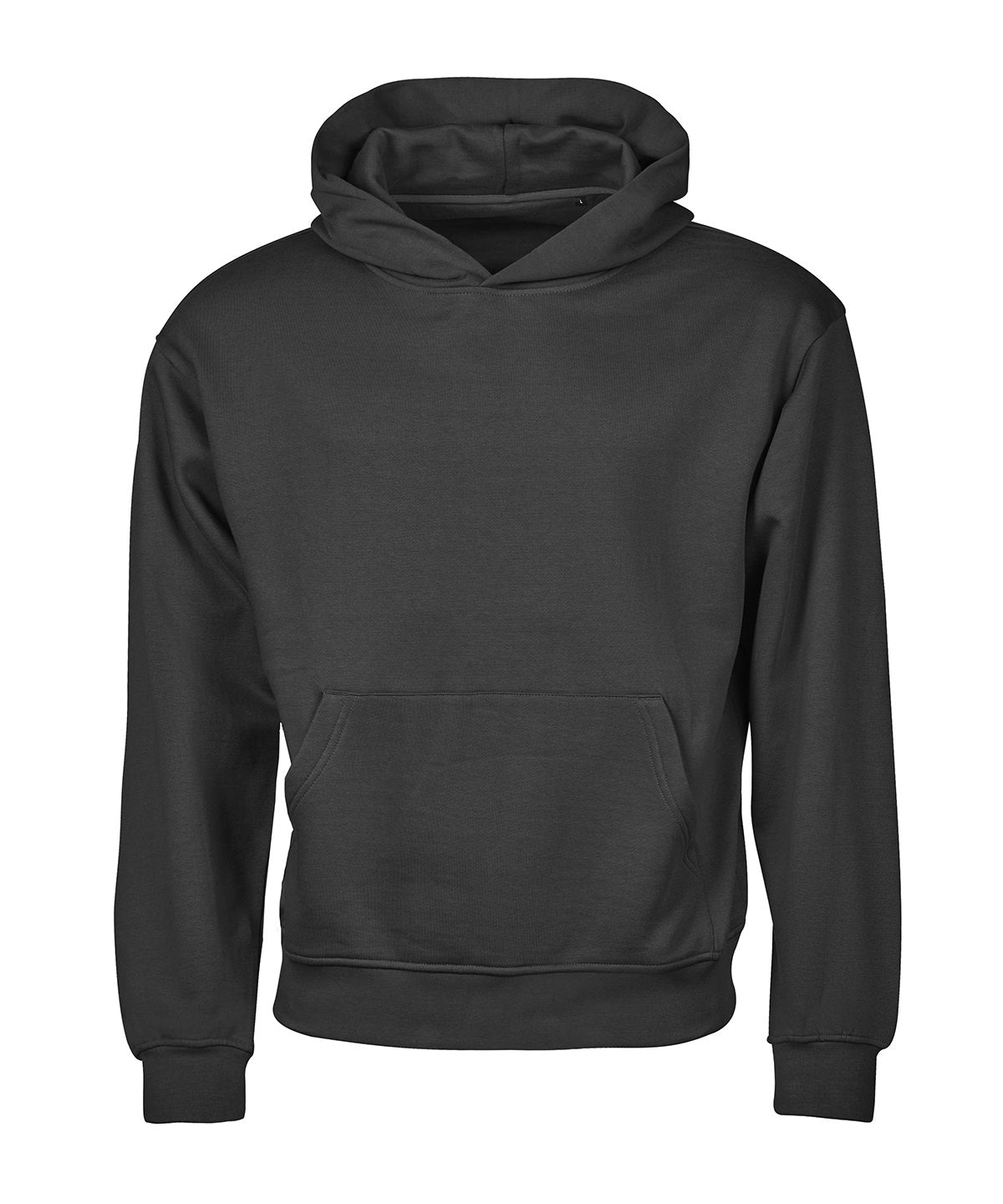 Tee Jays TJ015 UNLABELED heavy loose-fit hooded sweatshirt (5162) in Black