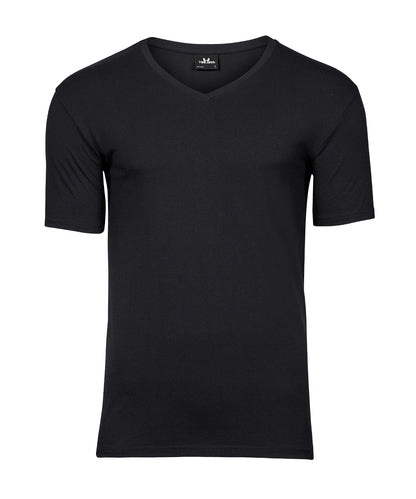 Tee Jays TJ023 Stretch v-neck tee (401) in Black