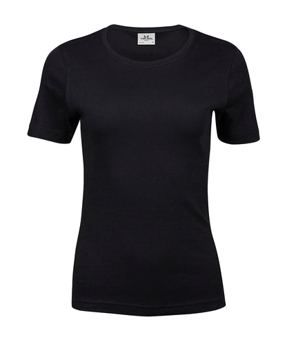 Tee Jays TJ026 Women’s interlock tee (580) in Black