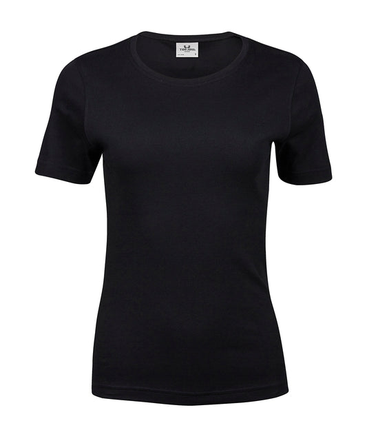 Tee Jays TJ026 Women’s interlock tee (580) in Black