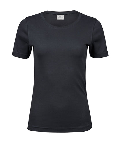 Tee Jays TJ026 Women’s interlock tee (580) in Dark Grey