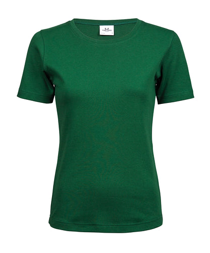 Tee Jays TJ026 Women’s interlock tee (580) in Forest Green