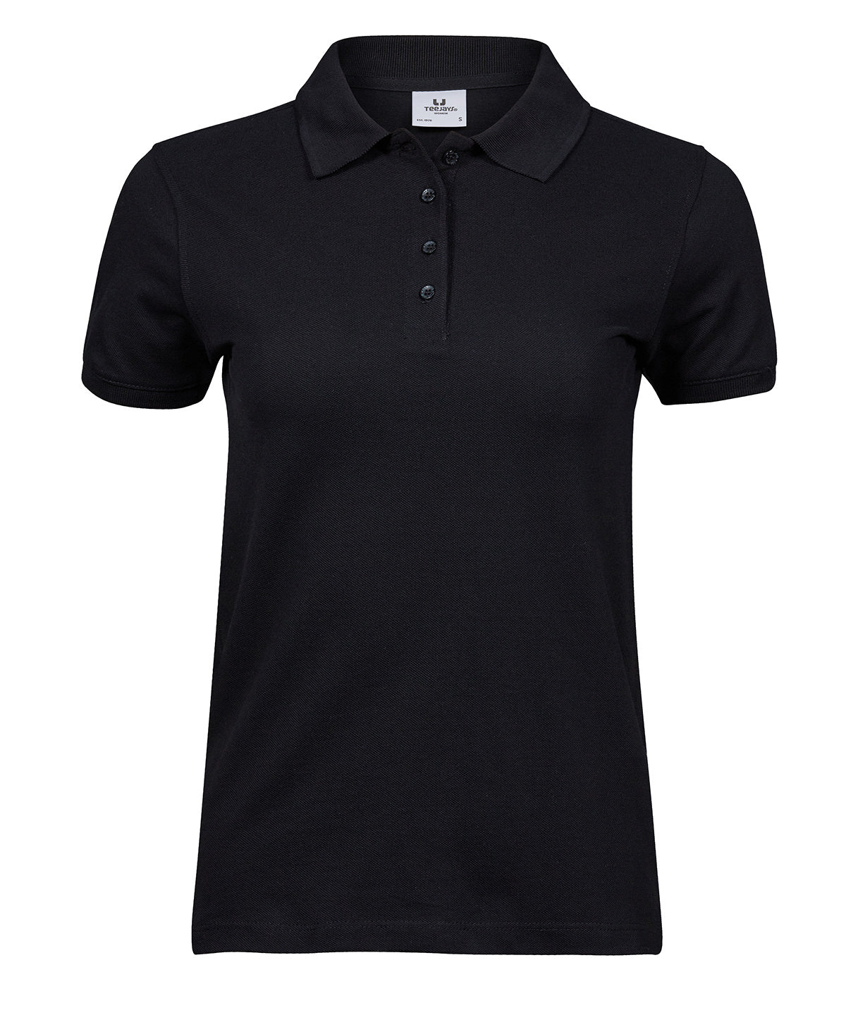 Tee Jays TJ030 Women’s heavy polo (1401) in Black