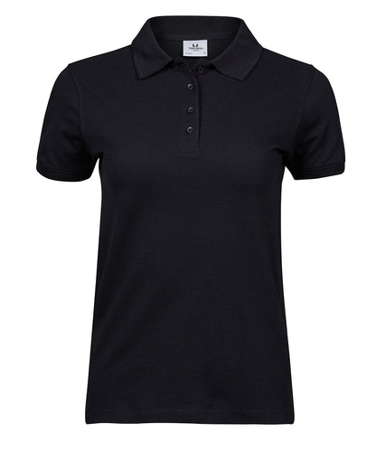 Tee Jays TJ030 Women’s heavy polo (1401) in Black