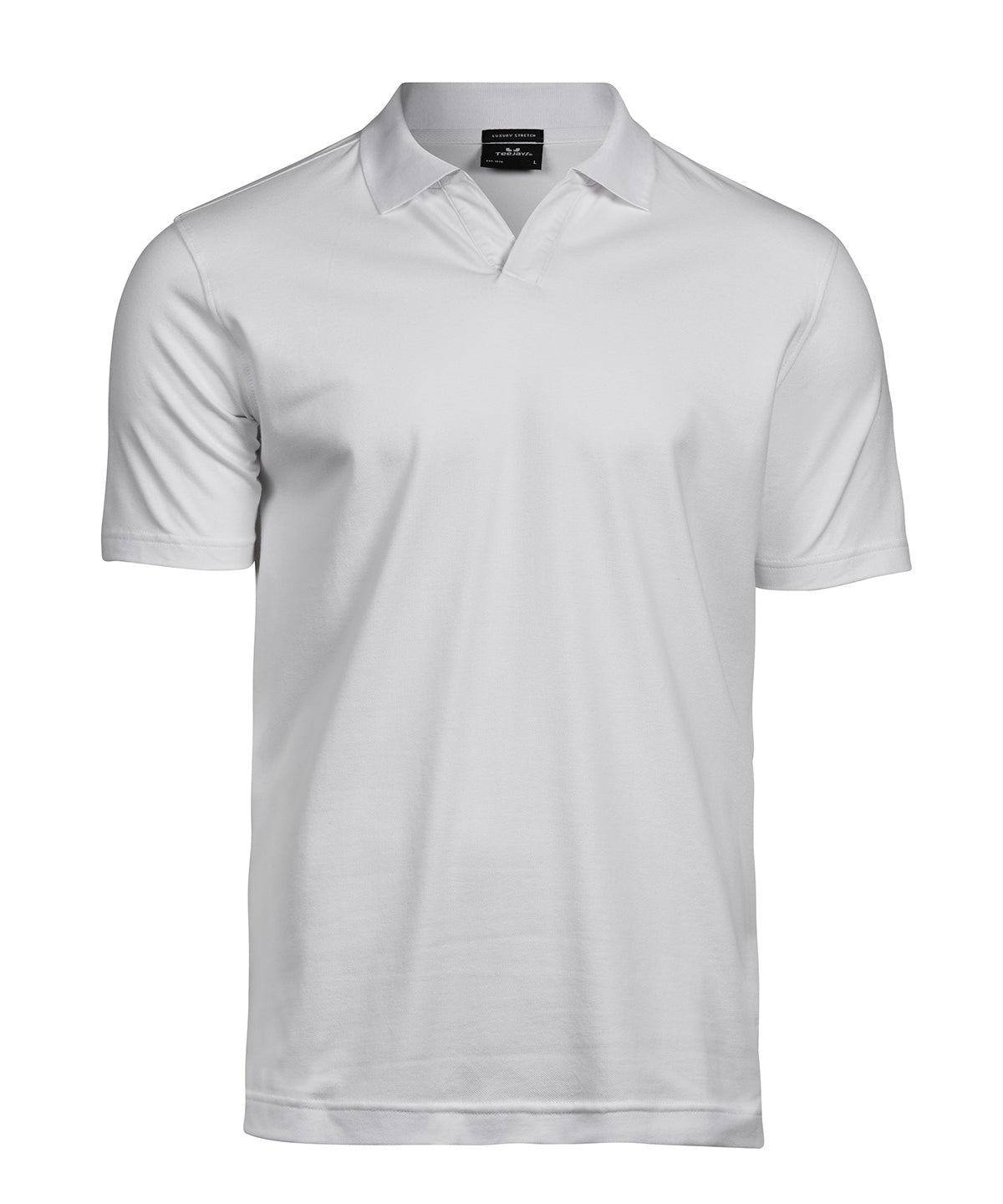 Tee Jays TJ031 Luxury stretch v-neck polo (1404) in White