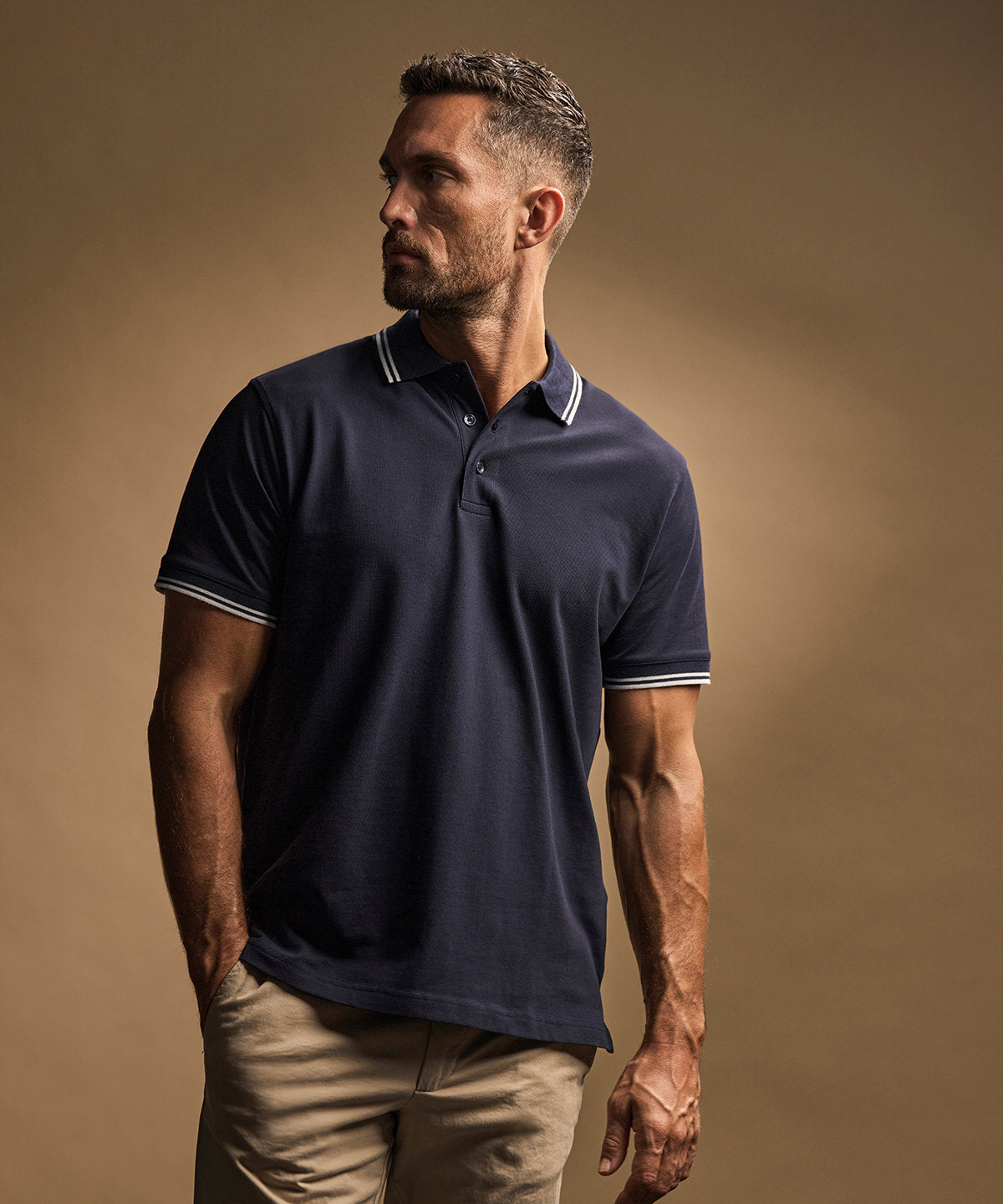 Tee Jays TJ032 Luxury stripe stretch polo (1407)