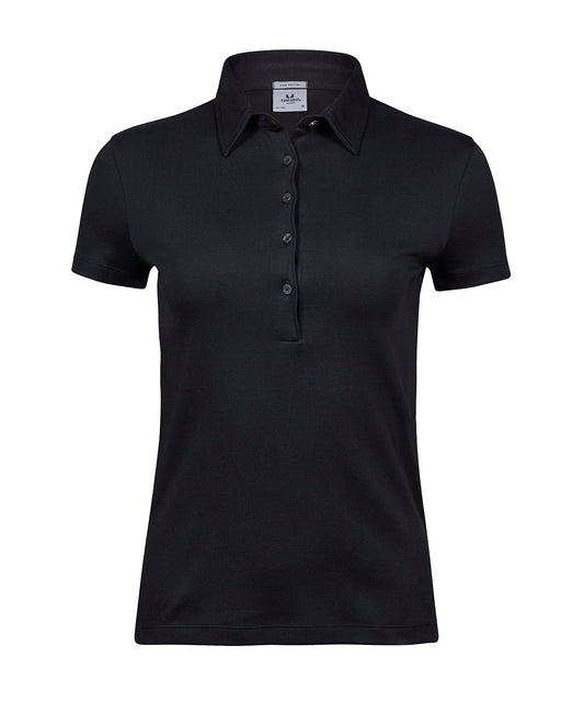 Tee Jays TJ034 Women’s Pima cotton polo (1441) in Black