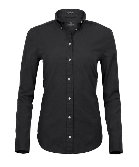 Tee Jays TJ036 Women’s perfect Oxford shirt (4001) in Black
