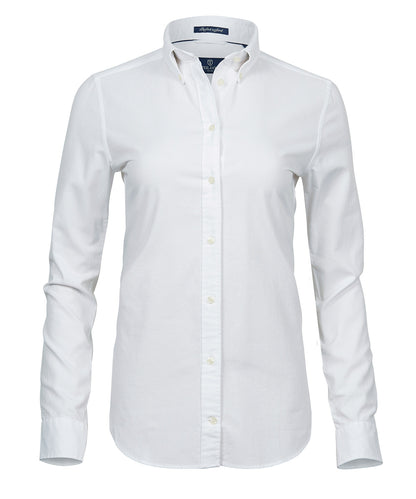 Tee Jays TJ036 Women’s perfect Oxford shirt (4001) in White