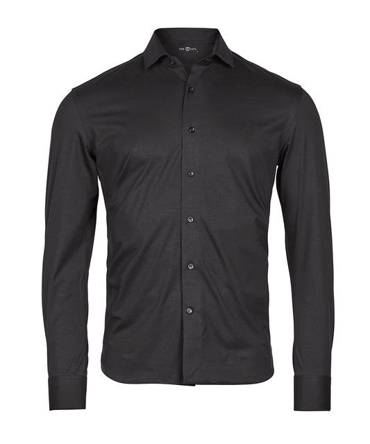 Tee Jays TJ043 Active stretch shirt (4030) in Black