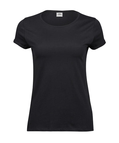 Tee Jays TJ047 Women’s roll-up tee (5063) in Black