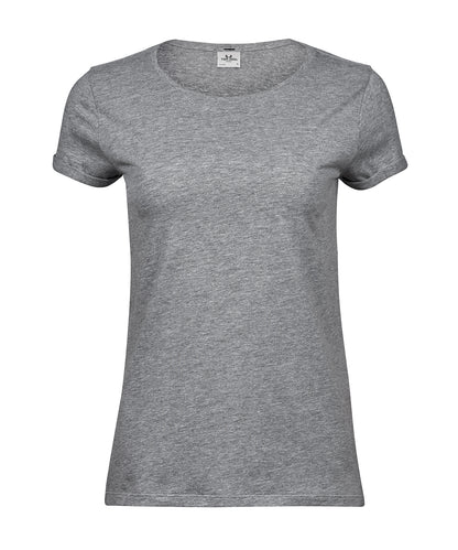 Tee Jays TJ047 Women’s roll-up tee (5063) in Heather Grey
