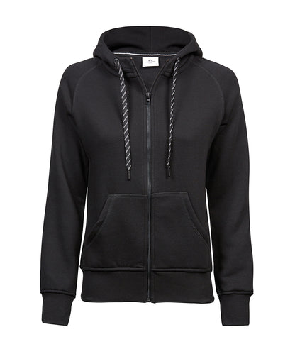 Tee Jays TJ055 Women’s fashion full-zip hoodie (5436) in Black