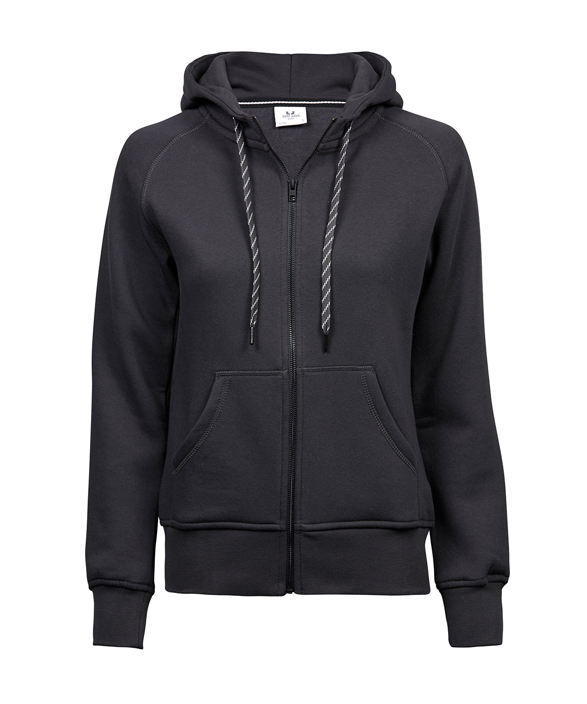 Tee Jays TJ055 Women’s fashion full-zip hoodie (5436) in Dark Grey