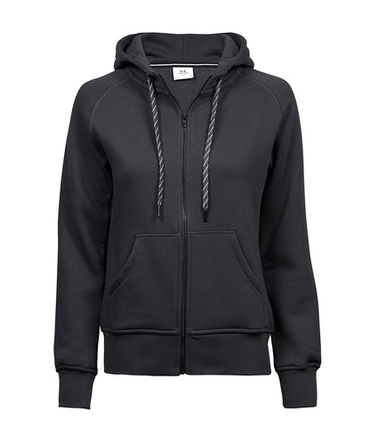Tee Jays TJ055 Women’s fashion full-zip hoodie (5436) in Dark Grey