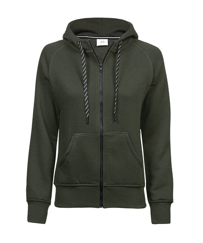 Tee Jays TJ055 Women’s fashion full-zip hoodie (5436) in Deep Green