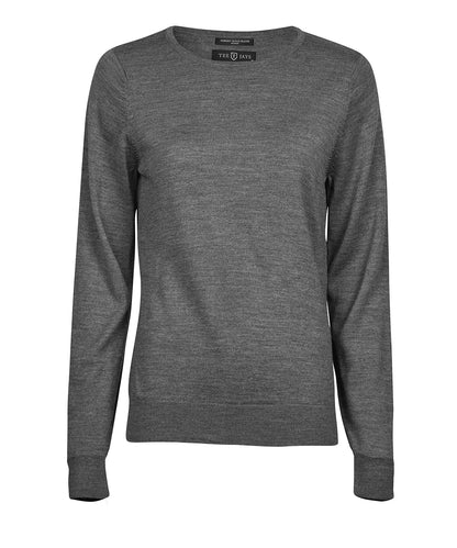Tee Jays TJ062 Women’s crew neck (6006) in Grey Melange