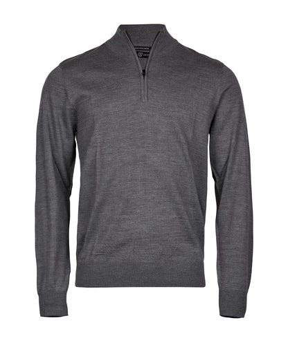Tee Jays TJ063 Half-zip (6010) in Grey Melange