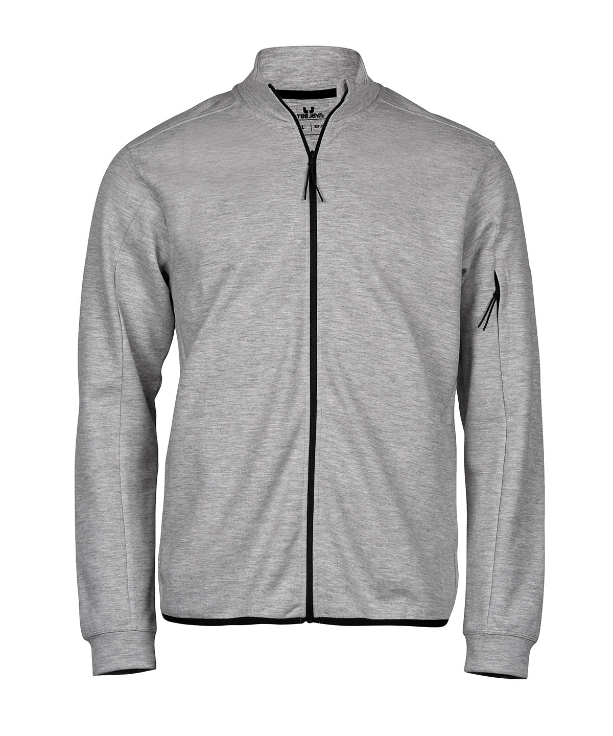 Tee Jays TJ066 Athletic full-zip sweatshirt (5704) in Heather Grey